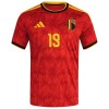 Belgien Openda 19 Fotbollströjor Hemma tröja World Cup 2026 Kortärmad