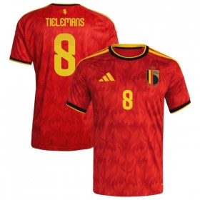 Belgien Tielemans 8 Fotbollströjor Hemma tröja World Cup 2026 Kortärmad