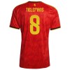 Belgien Tielemans 8 Fotbollströjor Hemma tröja World Cup 2026 Kortärmad