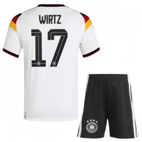 Tyskland Wirtz 17 Fotbollströjor Barn Hemma tröja World Cup 2026 Kortärmad