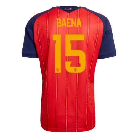 Spanien Baena 15 Fotbollströjor Hemma tröja World Cup 2026 Kortärmad