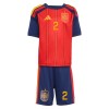 Spanien Carvajal 2 Fotbollströjor Barn Hemma tröja World Cup 2026 Kortärmad