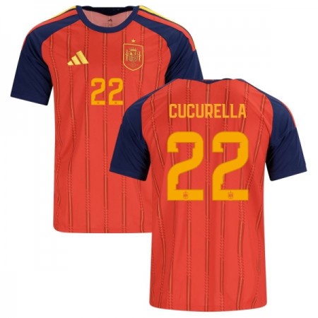 Spanien Cucurella 22 Fotbollströjor Hemma tröja World Cup 2026 Kortärmad