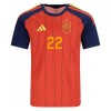 Spanien Cucurella 22 Fotbollströjor Hemma tröja World Cup 2026 Kortärmad