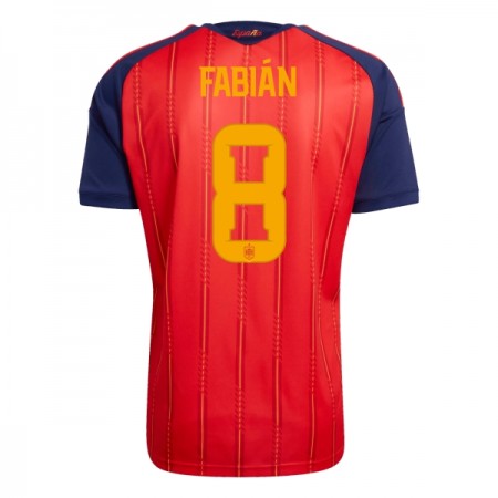 Spanien Fabian 8 Fotbollströjor Hemma tröja World Cup 2026 Kortärmad