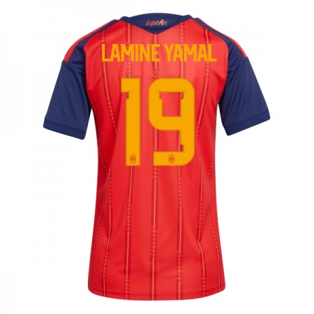 Spanien Lamine Yamal 19 Fotbollströjor Dam Hemma tröja World Cup 2026 Kortärmad