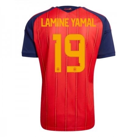 Spanien Lamine Yamal 19 Fotbollströjor Hemma tröja World Cup 2026 Kortärmad