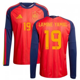 Spanien Lamine Yamal 19 Fotbollströjor Hemma tröja World Cup 2026 Långärmad