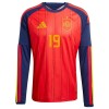 Spanien Lamine Yamal 19 Fotbollströjor Hemma tröja World Cup 2026 Långärmad