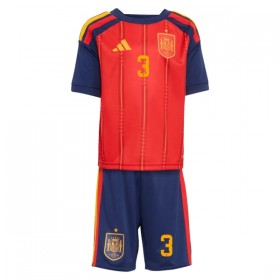 Spanien Le Normand 3 Fotbollströjor Barn Hemma tröja World Cup 2026 Kortärmad