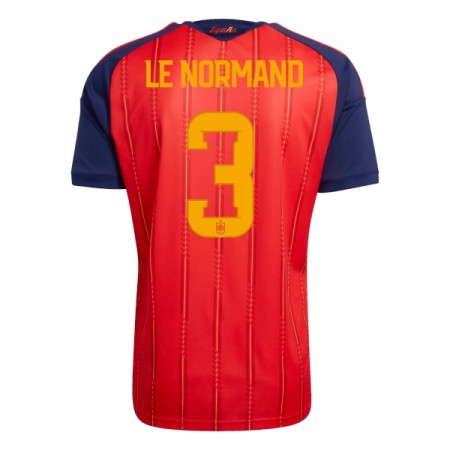 Spanien Le Normand 3 Fotbollströjor Hemma tröja World Cup 2026 Kortärmad