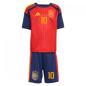 Spanien Olmo 10 Fotbollströjor Barn Hemma tröja World Cup 2026 Kortärmad