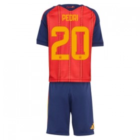 Spanien Pedri 20 Fotbollströjor Barn Hemma tröja World Cup 2026 Kortärmad