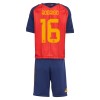 Spanien Rodrigo 16 Fotbollströjor Barn Hemma tröja World Cup 2026 Kortärmad