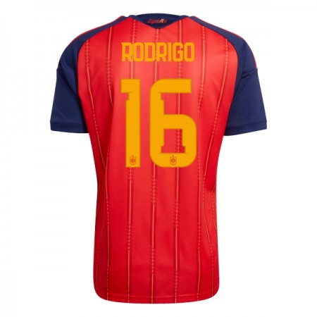 Spanien Rodrigo 16 Fotbollströjor Hemma tröja World Cup 2026 Kortärmad