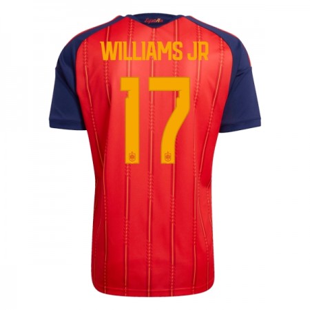 Spanien Williams JR 17 Fotbollströjor Hemma tröja World Cup 2026 Kortärmad