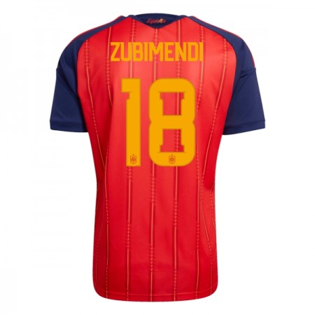 Spanien ZUBIMENDI 18 Fotbollströjor Hemma tröja World Cup 2026 Kortärmad
