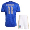 Italien Raspadori 11 Fotbollströjor Barn Hemma tröja World Cup 2026 Kortärmad
