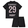 Paris Saint-Germain B. Barcola 29 Fotbollströjor Jordan Barn Fjärde tröja 2025-26 Kortärmad