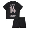 Paris Saint-Germain D. Doue 14 Fotbollströjor Jordan Barn Fjärde tröja 2025-26 Kortärmad