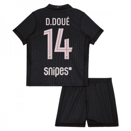 Paris Saint-Germain D. Doue 14 Fotbollströjor Jordan Barn Fjärde tröja 2025-26 Kortärmad