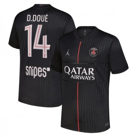 Paris Saint-Germain D. Doue 14 Fotbollströjor Jordan Fjärde tröja 2025-26 Kortärmad