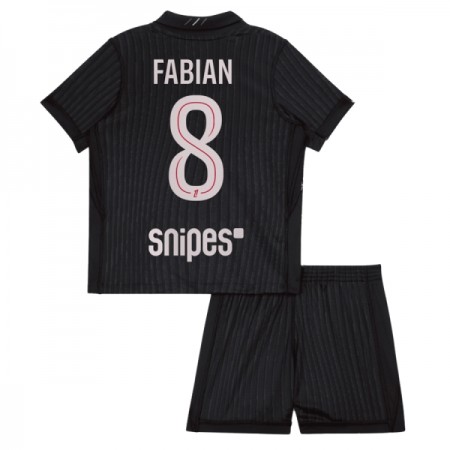 Paris Saint-Germain Fabian 8 Fotbollströjor Jordan Barn Fjärde tröja 2025-26 Kortärmad