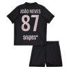 Paris Saint-Germain Joao Neves 87 Fotbollströjor Jordan Barn Fjärde tröja 2025-26 Kortärmad