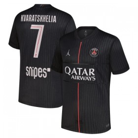 Paris Saint-Germain Kvaratskhelia 7 Fotbollströjor Jordan Fjärde tröja 2025-26 Kortärmad