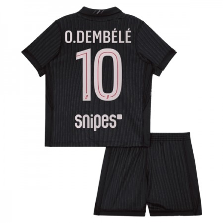 Paris Saint-Germain O. Dembele 10 Fotbollströjor Jordan Barn Fjärde tröja 2025-26 Kortärmad