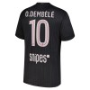 Paris Saint-Germain O. Dembele 10 Fotbollströjor Jordan Fjärde tröja 2025-26 Kortärmad