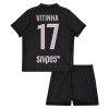 Paris Saint-Germain Vitinha 17 Fotbollströjor Jordan Barn Fjärde tröja 2025-26 Kortärmad