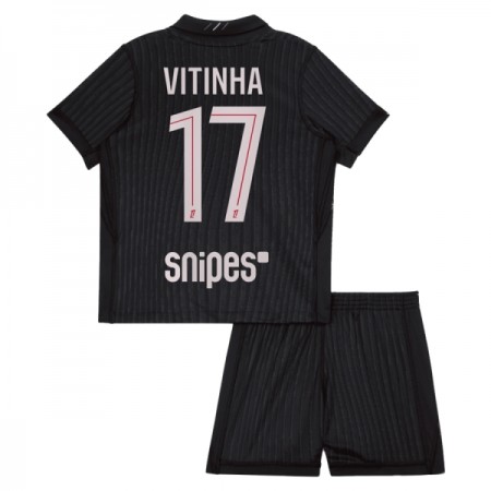 Paris Saint-Germain Vitinha 17 Fotbollströjor Jordan Barn Fjärde tröja 2025-26 Kortärmad