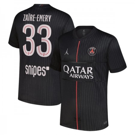 Paris Saint-Germain Zaire-Emery 33 Fotbollströjor Jordan Fjärde tröja 2025-26 Kortärmad