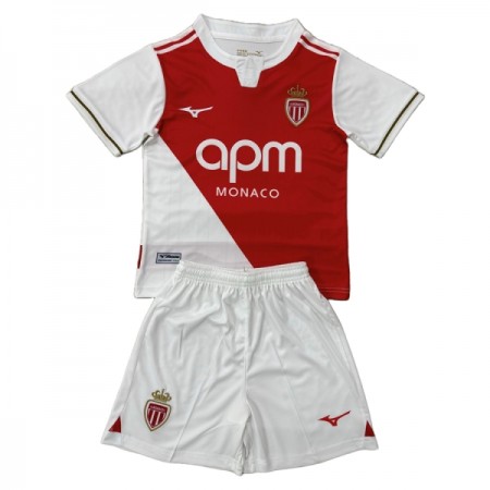 AS Monaco Fotbollströjor Barn Hemma tröja 2025-26 Kortärmad