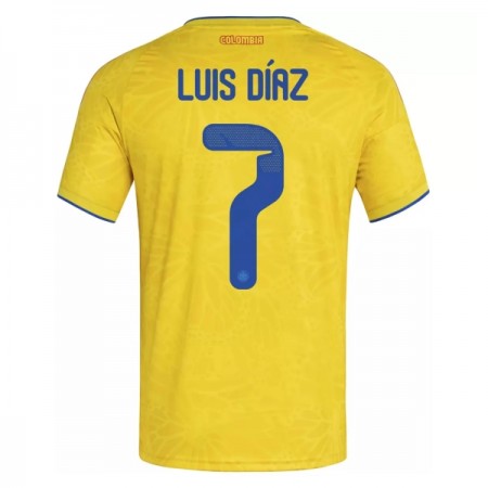Colombia Luis Diaz 7 Fotbollströjor Hemma tröja World Cup 2026 Kortärmad