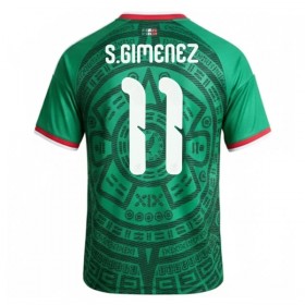 Mexiko S.Gimenez 11 Fotbollströjor Hemma tröja World Cup 2026 Kortärmad