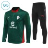 AC Milan Barn Trainings Sweatshirt Quarter-Zip 2025-26 Grön