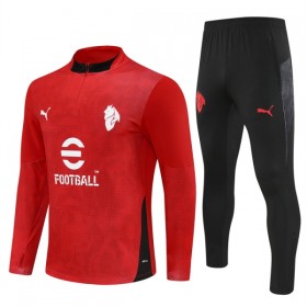 AC Milan Trainings Sweatshirt Quarter-Zip 2025-26 Röd