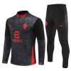 AC Milan Trainings Sweatshirt Quarter-Zip 2025-26 Svart