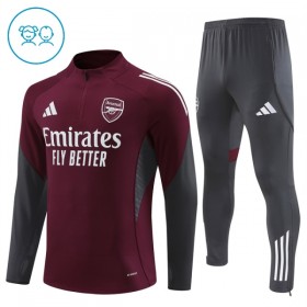 Arsenal Barn Trainings Sweatshirt Quarter-Zip 2025-26 Röd