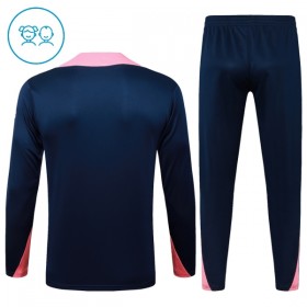 FC Barcelona Barn Trainings Sweatshirt Quarter-Zip 2025-26 Blå