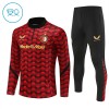 Feyenoord Rotterdam Barn Trainings Sweatshirt Quarter-Zip 2025-26 Röd