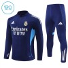 Real Madrid Barn Trainings Sweatshirt Quarter-Zip 2025-26 Navy