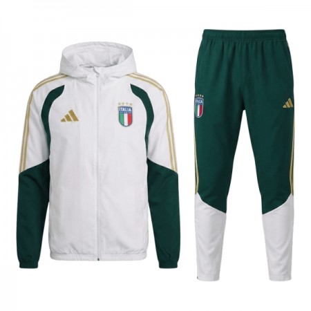Italien Träningsjacka Hood 2026-27 Vit