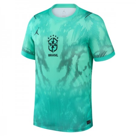Brasilien Fotbollströjor Målvakt Borta tröja World Cup 2026 Grön Kortärmad