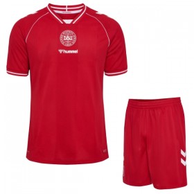 Danmark Fotbollströjor Barn Hemma tröja World Cup 2026 Kortärmad