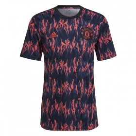 Manchester United Pre-Match Fotbollströjor 2025-26 Svart Kortärmad