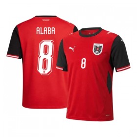 Österrike Alaba 8 Fotbollströjor Hemma tröja World Cup 2026 Kortärmad