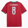 Portugal B. Fernandes 8 Fotbollströjor Hemma tröja World Cup 2026 Kortärmad